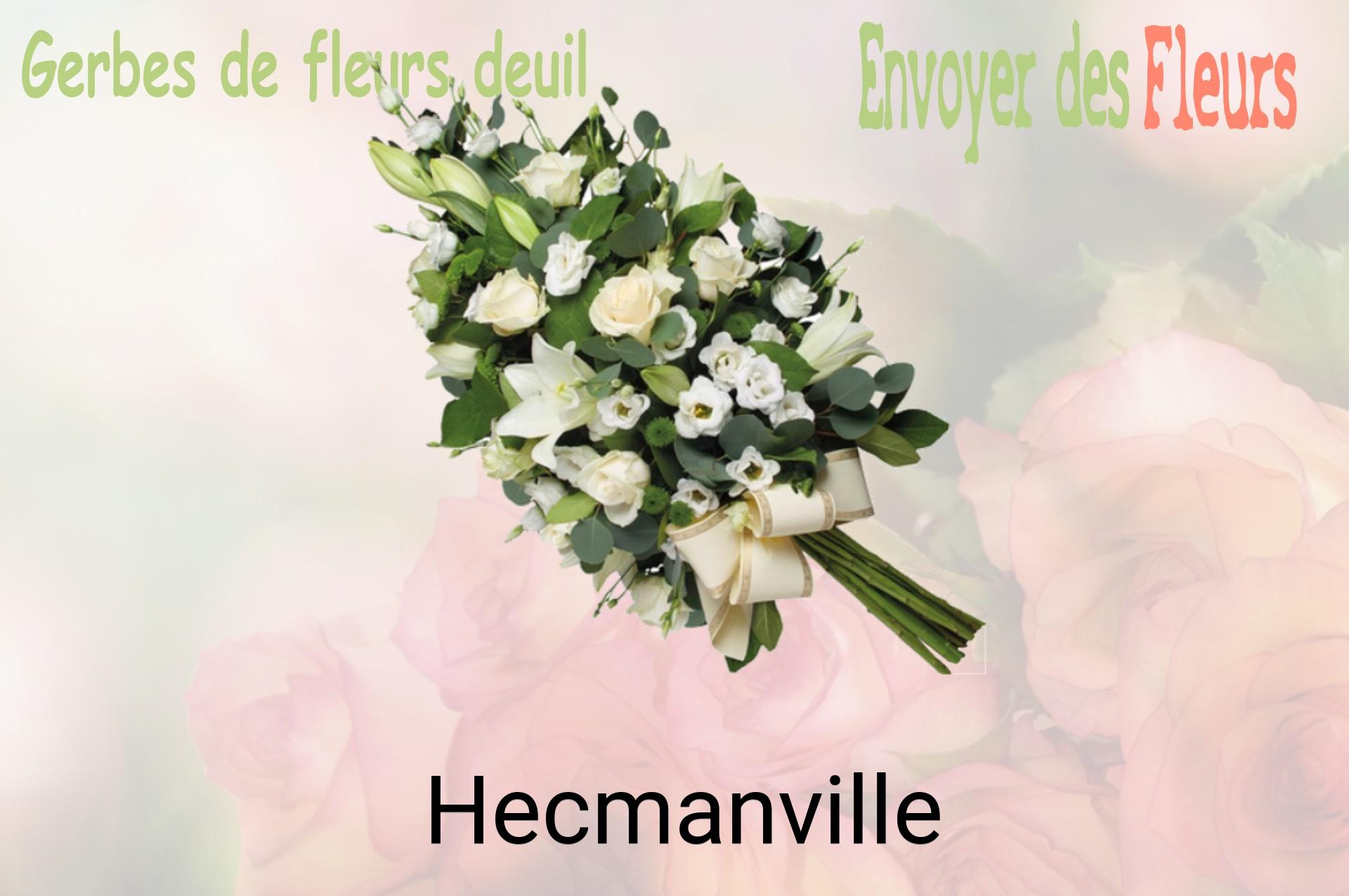Gerbe de fleurs de deuil livrée à Hecmanville